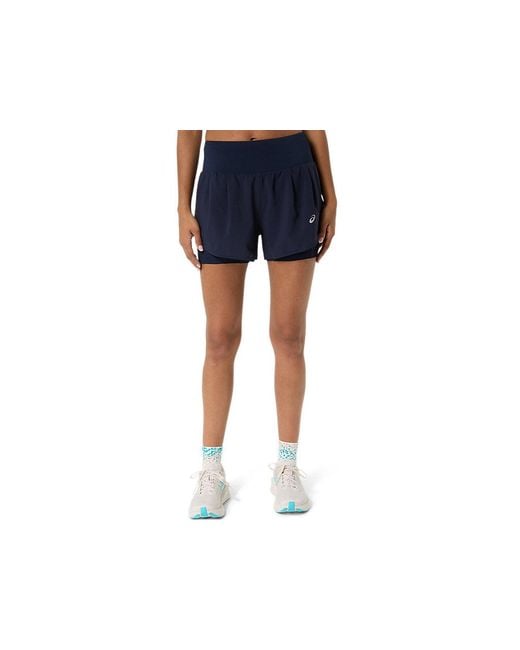 Asics Black Road 2-N-1 3.5In Short