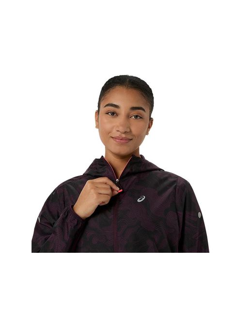 Asics Fujitrail Packable Jacket in het Black