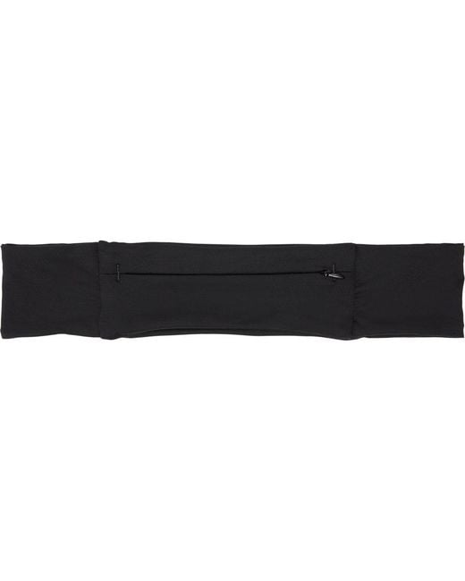 Asics Black Performance Running Belt for men