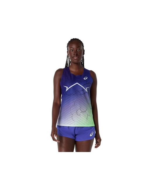Asics Blue Metaspeed Singlet