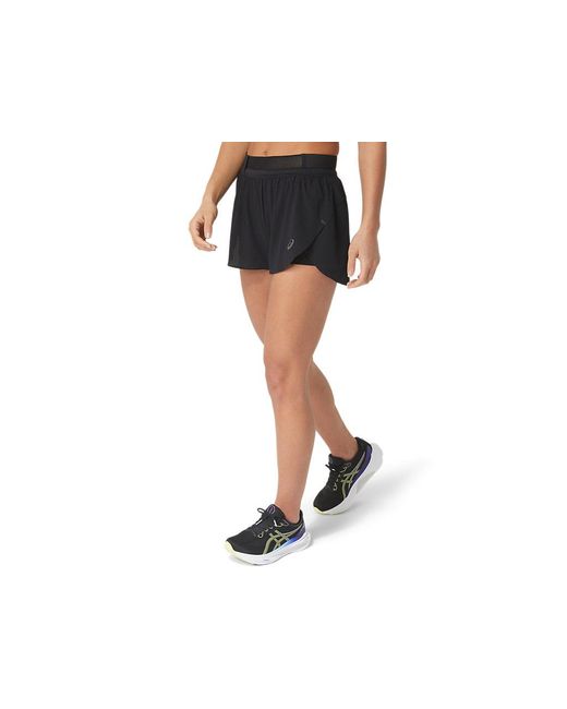 Asics Black Metarun Split Short