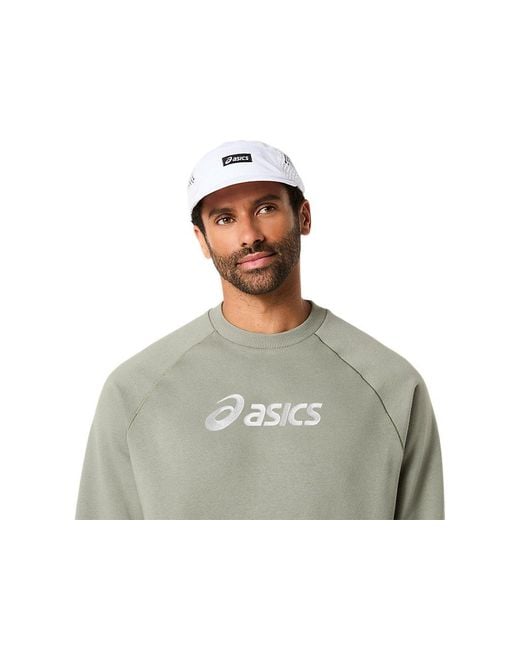 Asics Multicolor Logo Fleece Crew-Neck Top for men