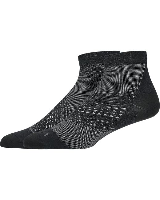 Asics Black Fujitrail Quarter Lightweight Sock for men