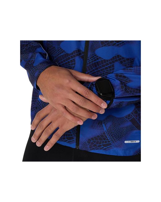 Asics Road Lite-Show Packable Jacket in het Blue voor heren