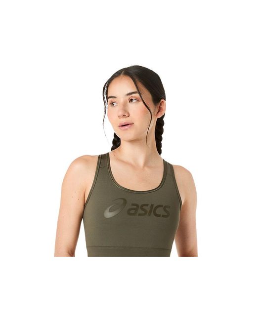 ESSENTIAL LOGO PADDED BRA Asics de color Black