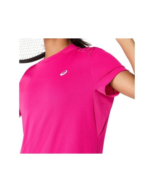 Asics Pink Court Ss Top