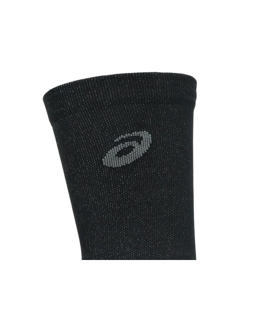 Asics Black Performance Run Crew Sock for men