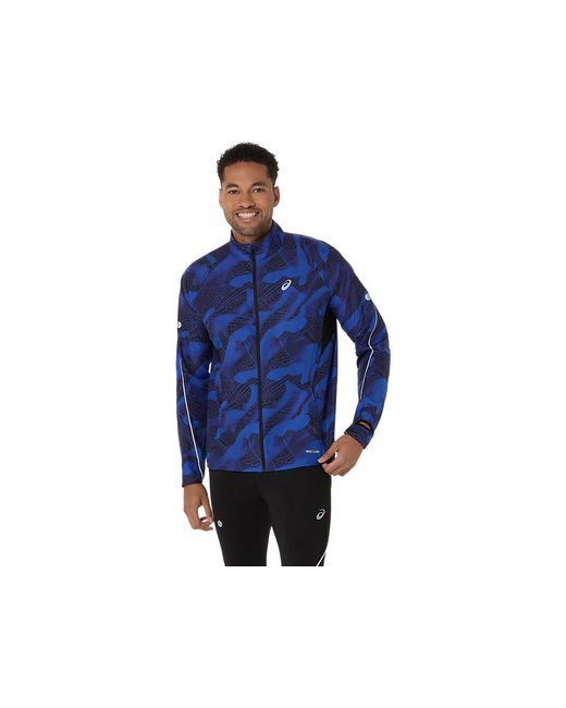 Asics Road Lite-Show Packable Jacket in het Blue voor heren