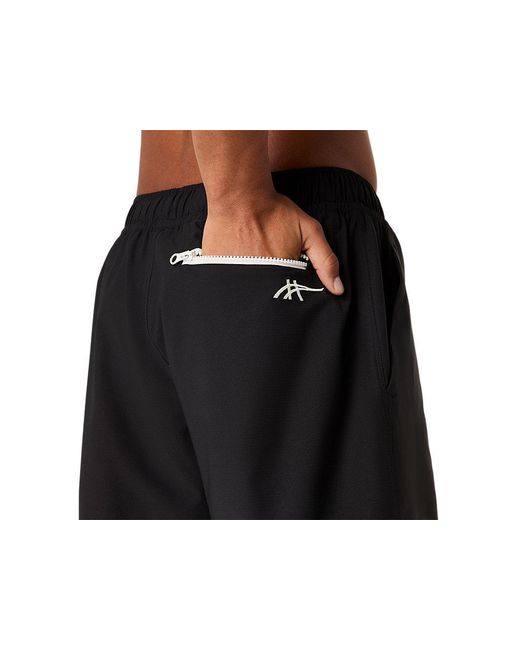 Asics Black Heritage Double Weave 7in Short for men