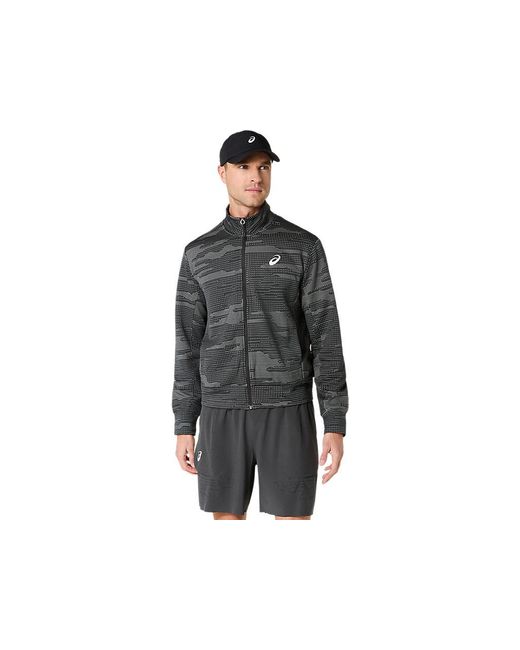 Asics Black Match Jacket for men