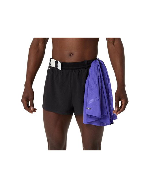 Asics Black Metarun Split Short for men