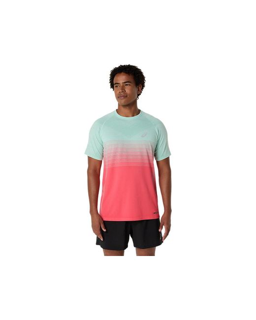 Seamless Ss Top di Asics in Red da Uomo
