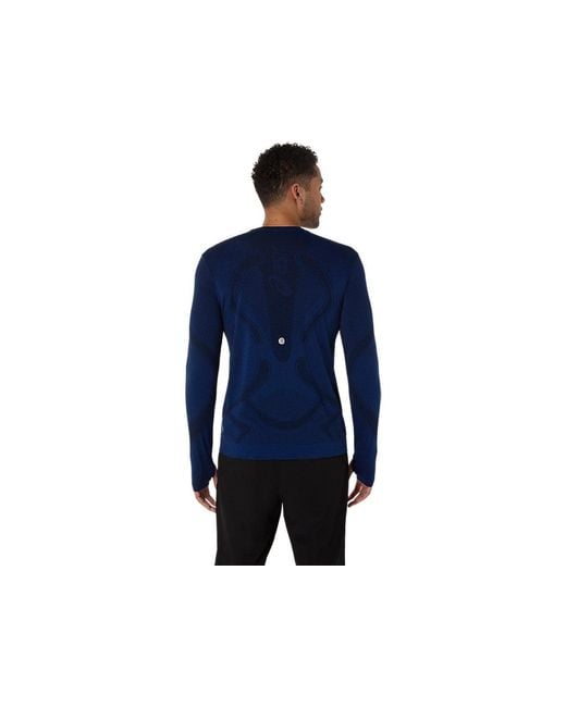 Asics ROAD SEAMLESS LS TOP in Blue für Herren