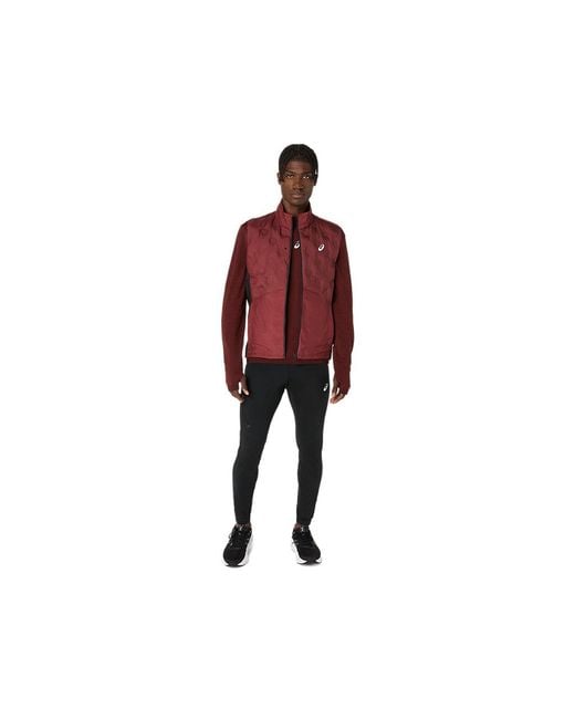 Road Winter Seamless Ls Top di Asics in Red da Uomo