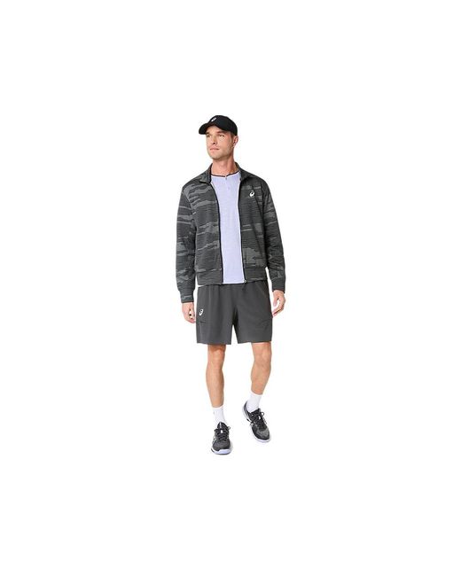 Asics Black Match Jacket for men