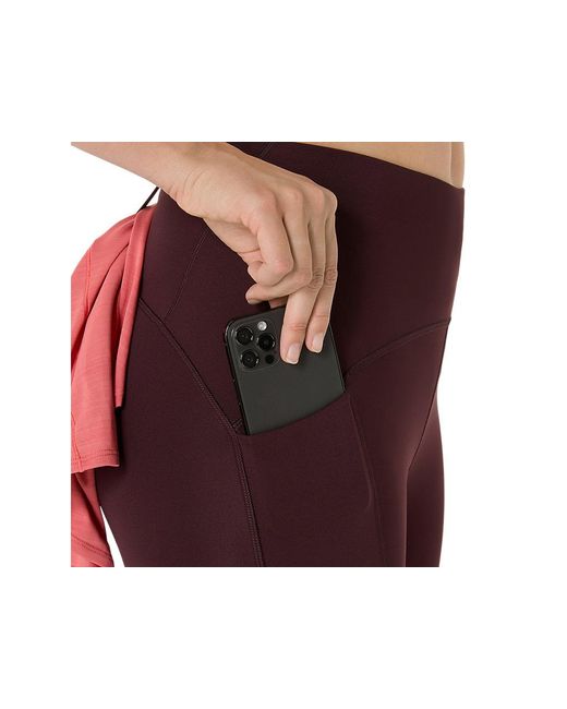 Asics Road High Waist Capri Tight in het Black
