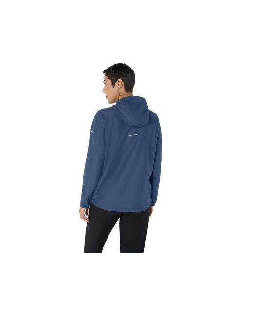 Asics Sport Run Hood Jacket in het Blue