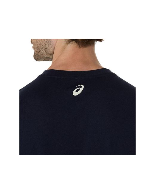 Asics LOGO SS TEE in Blue für Herren