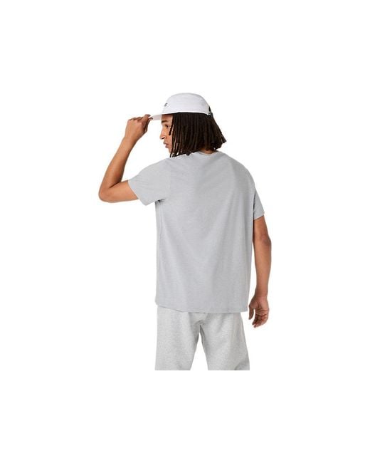 Asics Black Spiral Embroidery Tee for men