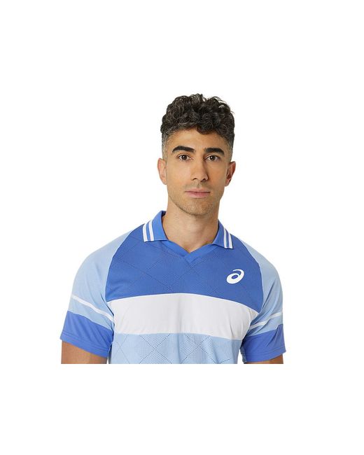 Asics Men Match Actibreeze Polo-shirt in het Blue voor heren