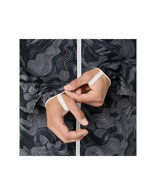 Asics Black Fujitrail Packable Jacket for men