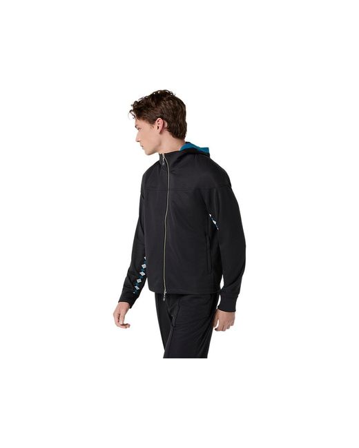Asics Styrax Track Jacket in het Black voor heren