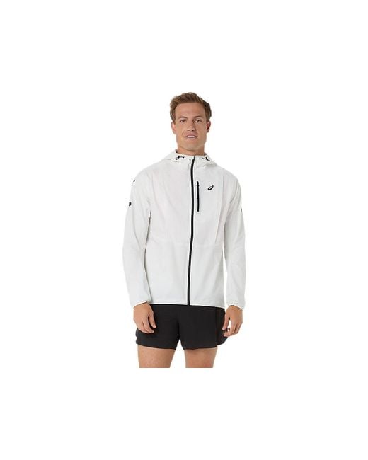 Asics Black Fujitrail Elite Waterproof Jacket for men