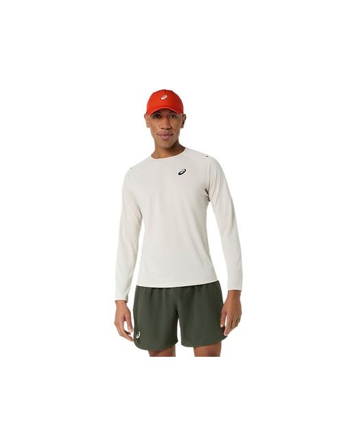 Asics White Match Ls Top for men
