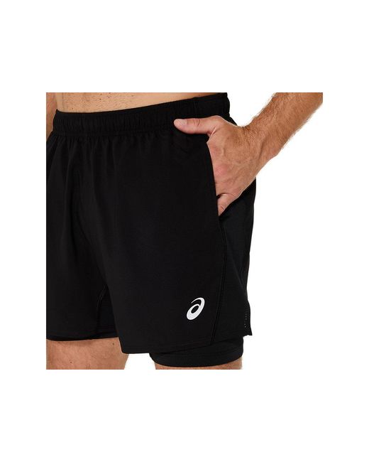 Asics Black Core 2N1 5In Short for men