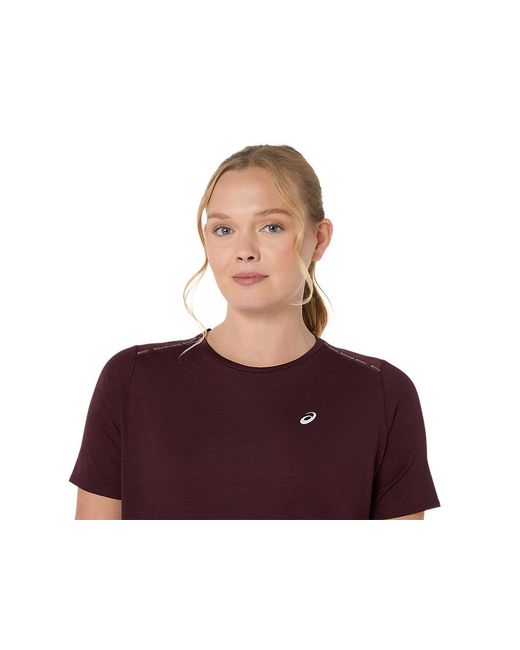 Road Ss Top di Asics in Red