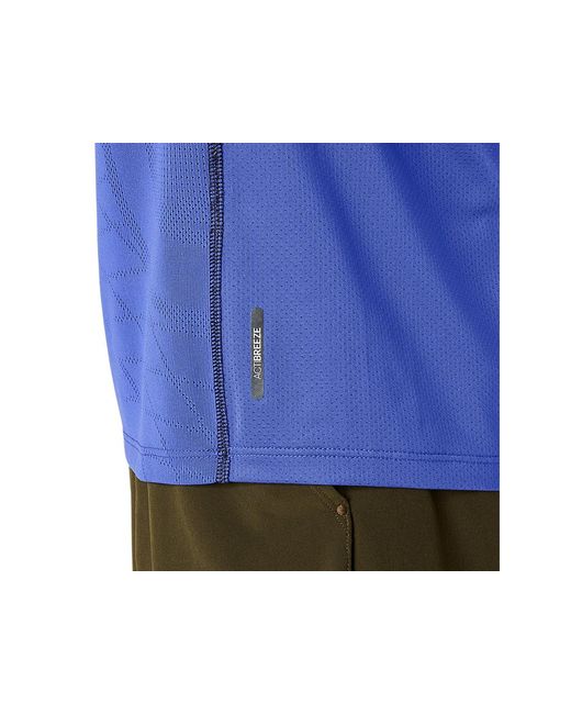 Asics MATCH ACTIBREEZE SS TOP in Blue für Herren