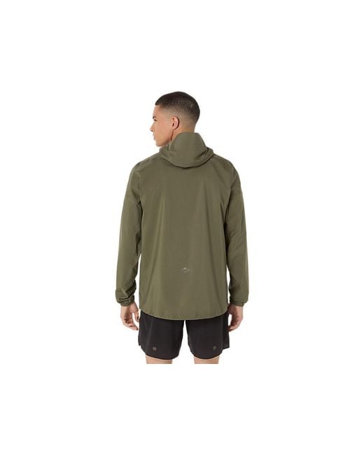 Asics FUJITRAIL ELITE WATERPROOF JACKET in Green für Herren