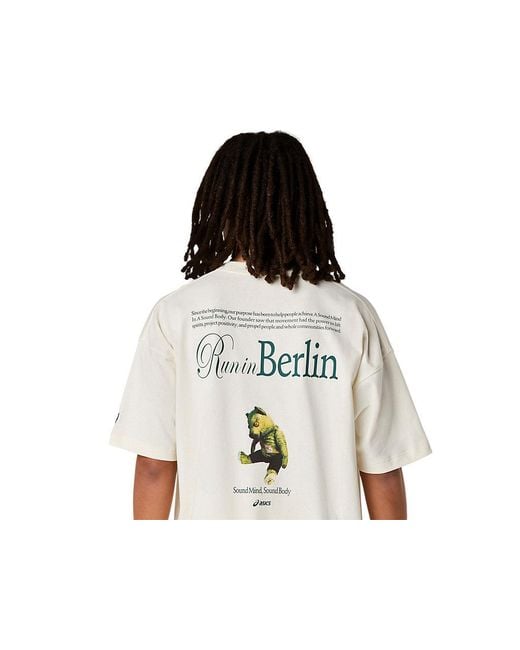Asics Black Heritage Heavy Cotton Run City Tee for men