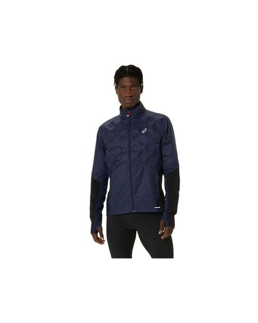 Asics Road Winter Jacket in het Blue voor heren