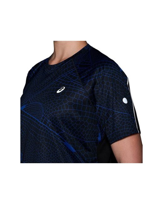 ROAD LITE-SHOW SS TOP Asics de color Blue