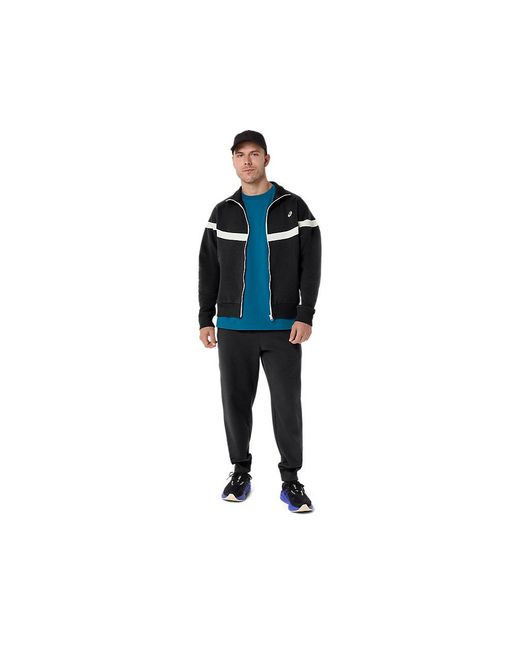 Asics Black Heritage Track Jacket for men