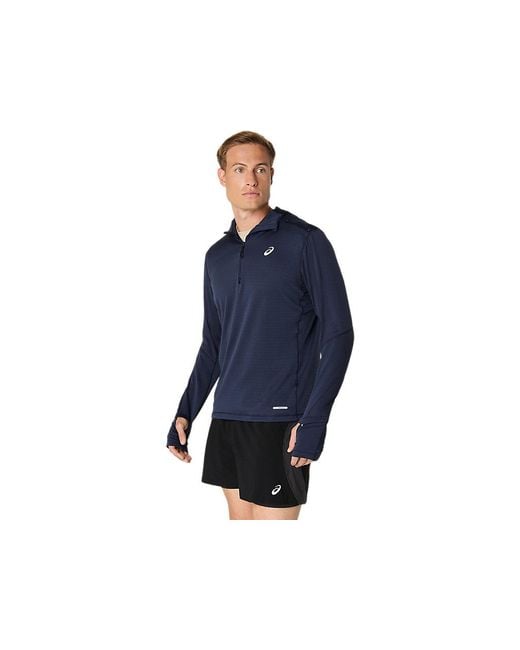 Asics Blue Road Winter Ls Hoodie for men