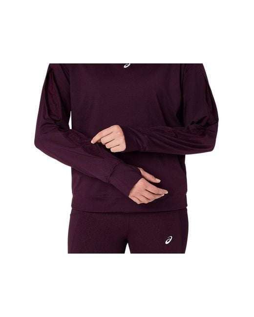 Asics Purple Nagino Run Winter Hoodie