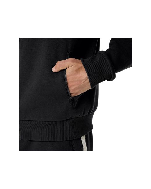 Asics Black Heritage Track Jacket for men