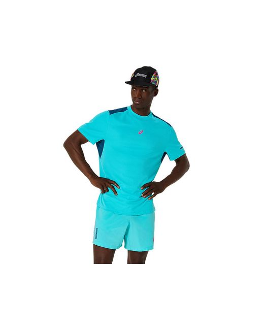 Asics Black Padel Court Ss Top for men