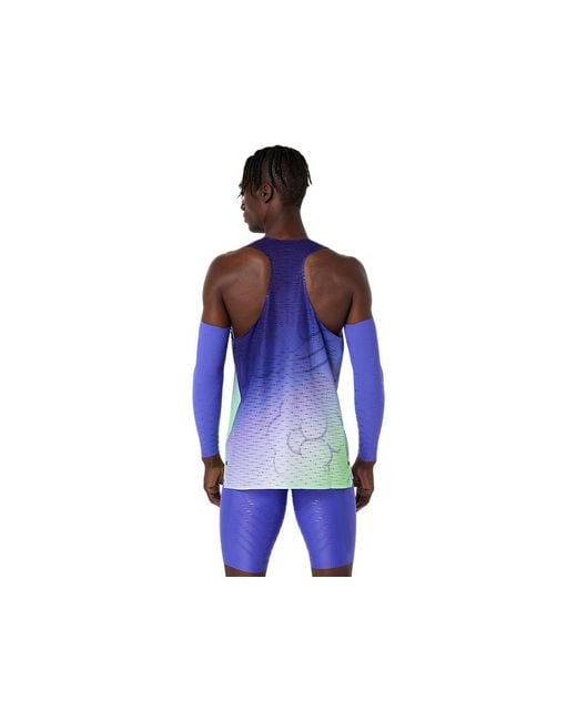 Asics Blue Metaspeed Singlet for men