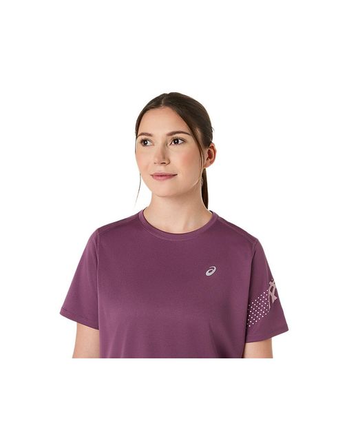 Asics Purple Icon Ss Top