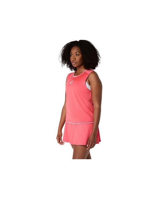 Asics Red Game Sleeveless Top