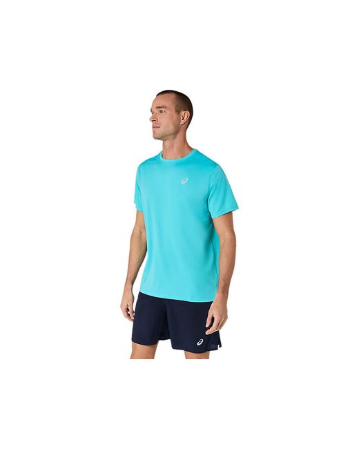 Asics Core Ss Top in het Blue voor heren