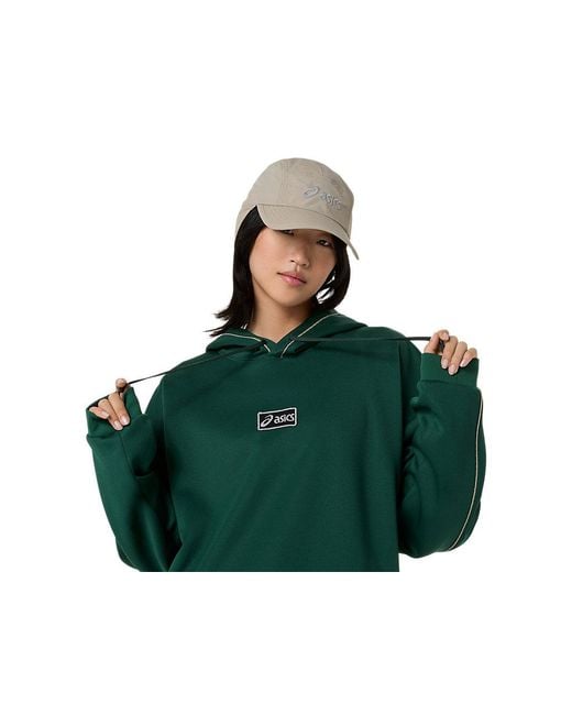 Asics Hoodie in het Green voor heren
