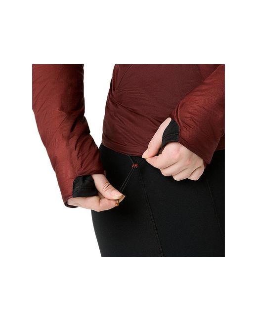 Road Winter Run Jacket Asics en coloris Red