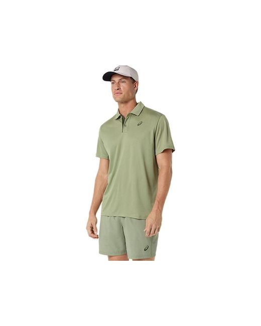 Asics Green Court Polo for men