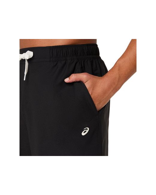 Asics Black Heritage Double Weave Pant for men