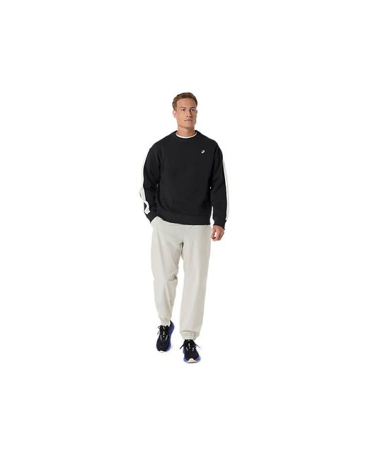 Asics Black Heritage Double Weave Pant for men