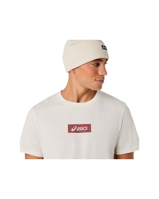 Asics Blue Chest Logo Tee for men